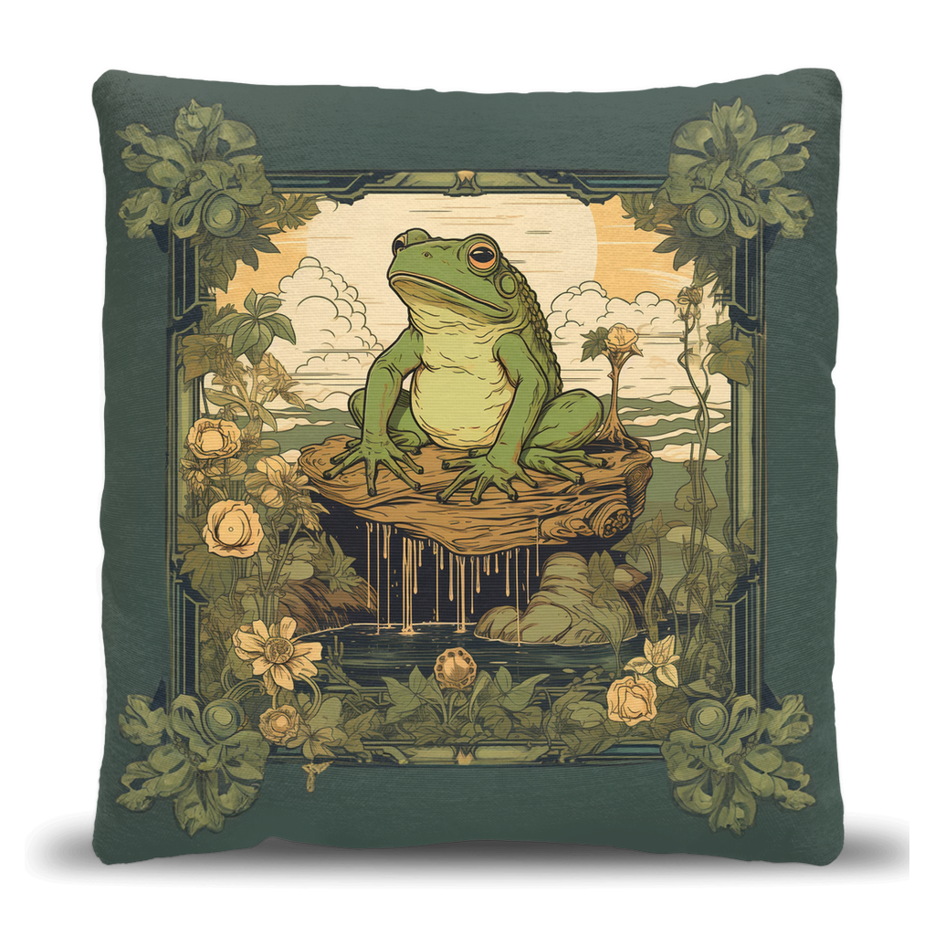 Wise Frog Woven Pillow – Mystic Home Designs